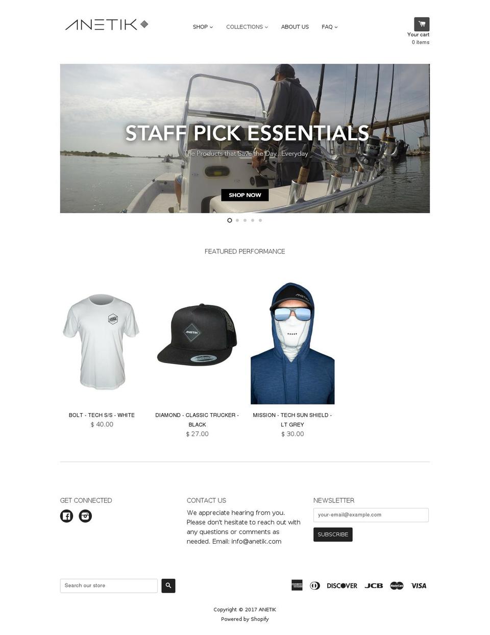 anetik.com shopify website screenshot
