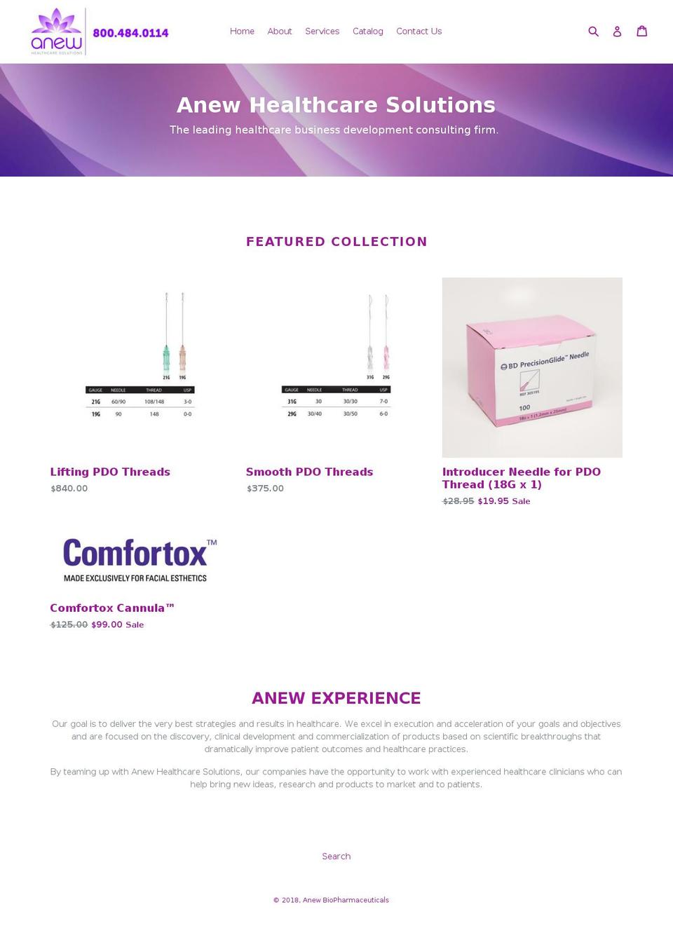 anewbio.com — Shopify storefront screenshot