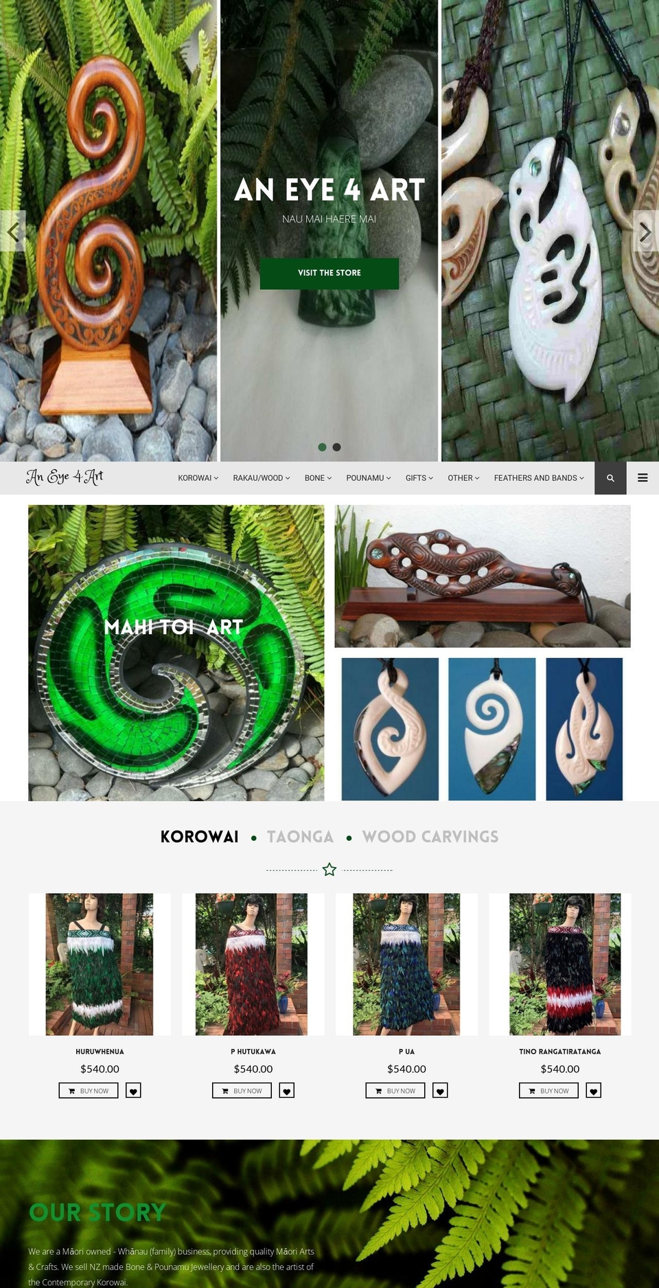 aneye4artgallery.com shopify website screenshot