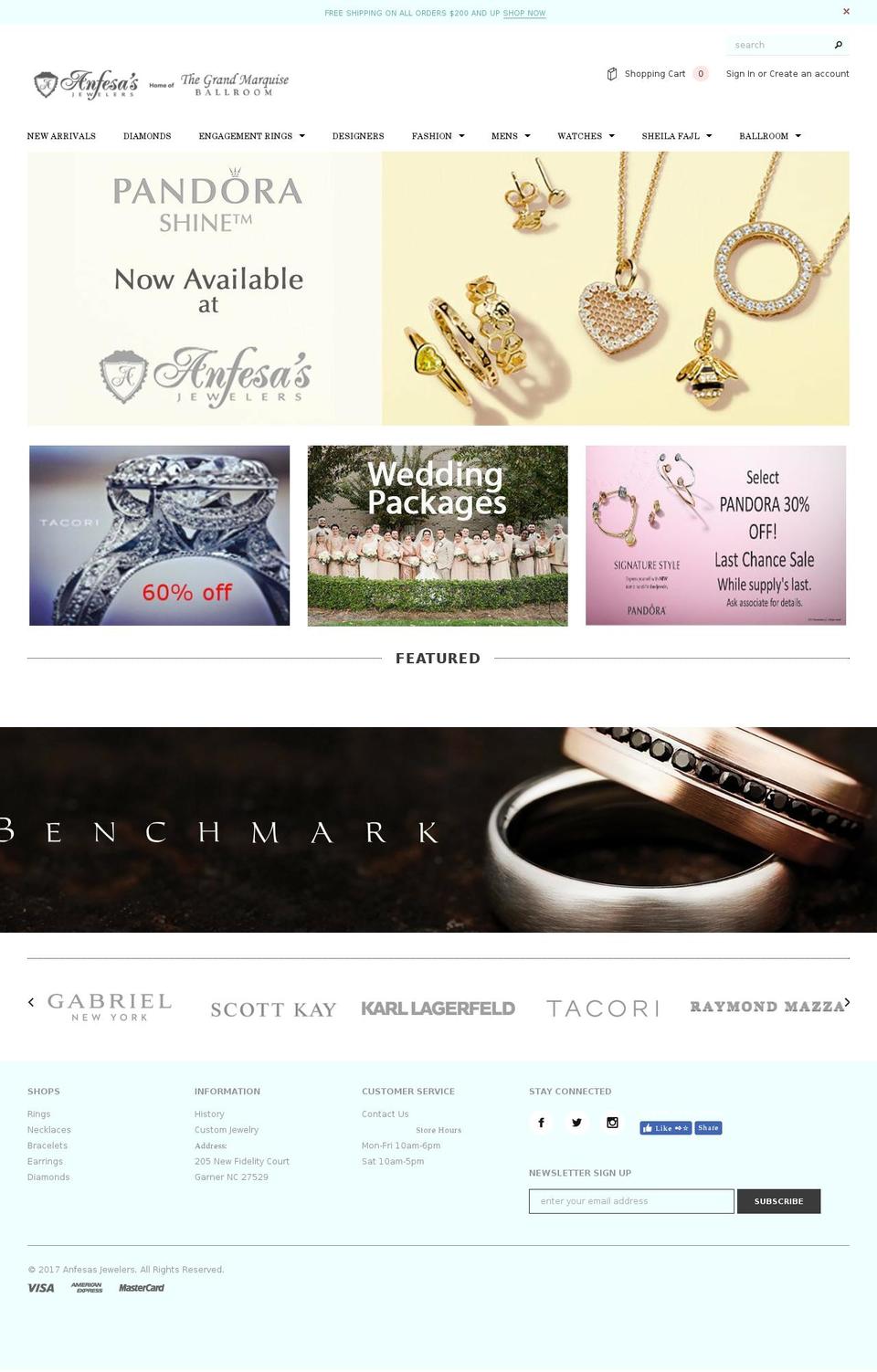 anfesas.com — Shopify storefront screenshot
