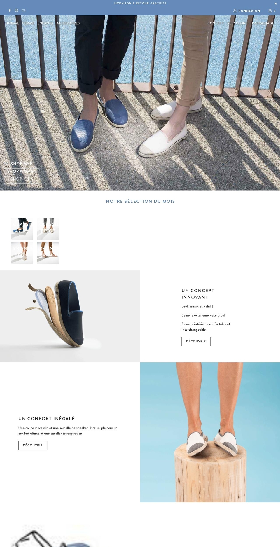 angarde-shoes.com — Shopify storefront screenshot