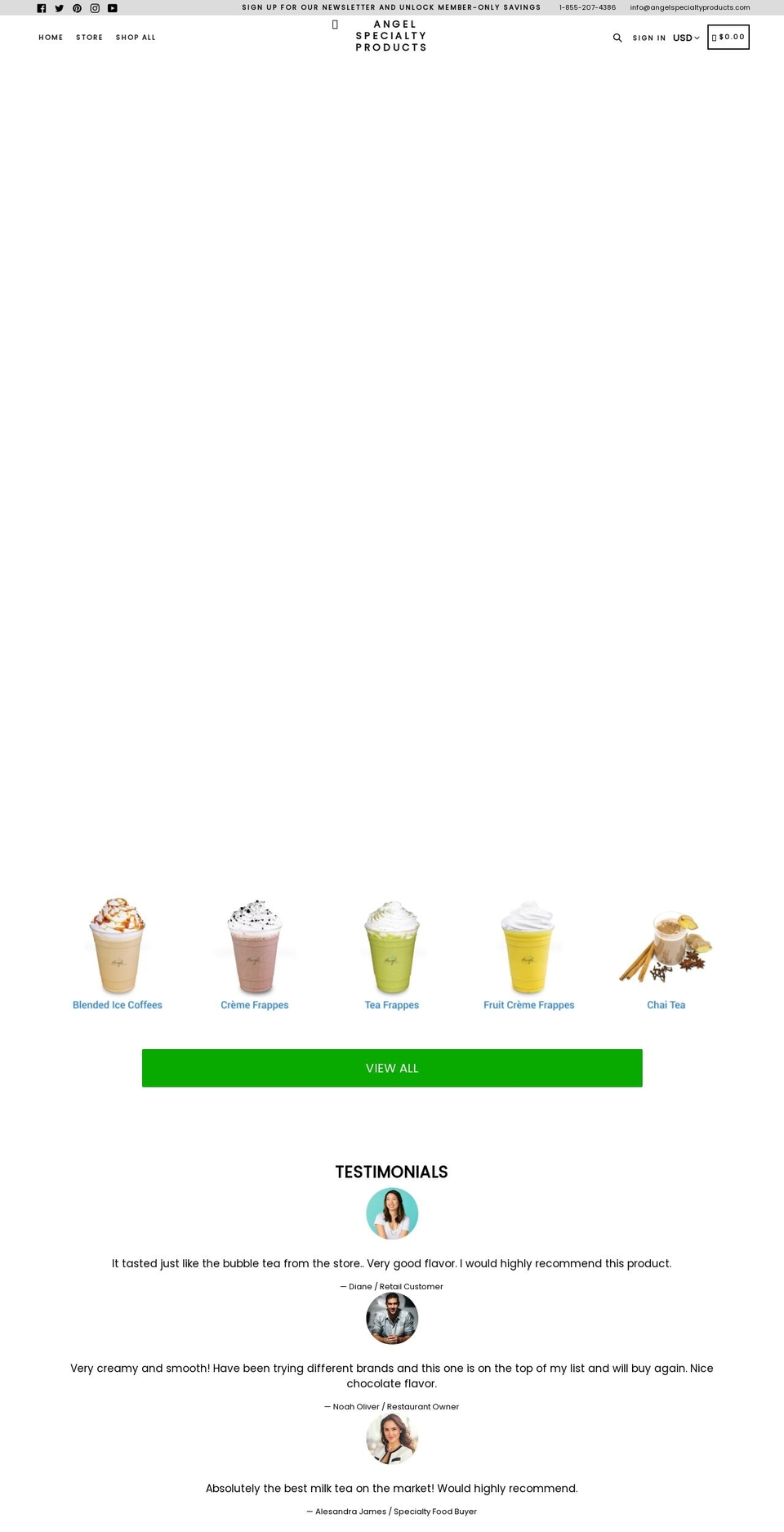 angel-specialty-products.myshopify.com shopify website screenshot
