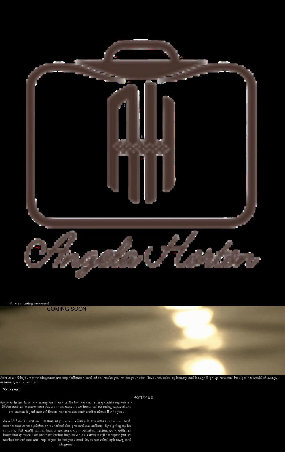 angelahorton.com shopify website screenshot