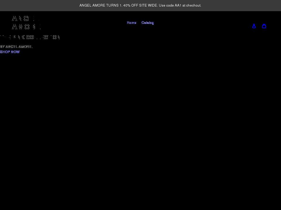 angelamore.com shopify website screenshot
