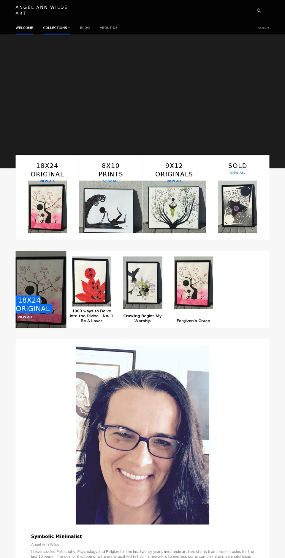 angelannwilde.com shopify website screenshot