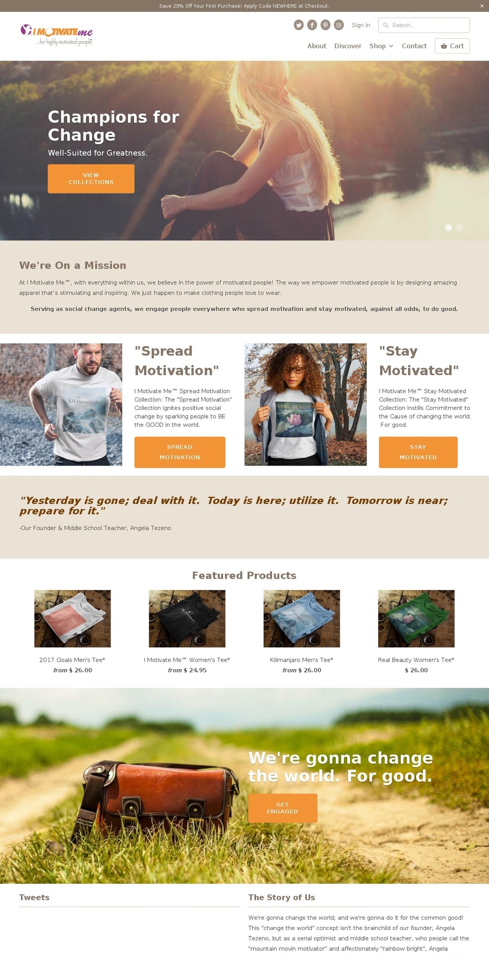 angelatezeno.com shopify website screenshot