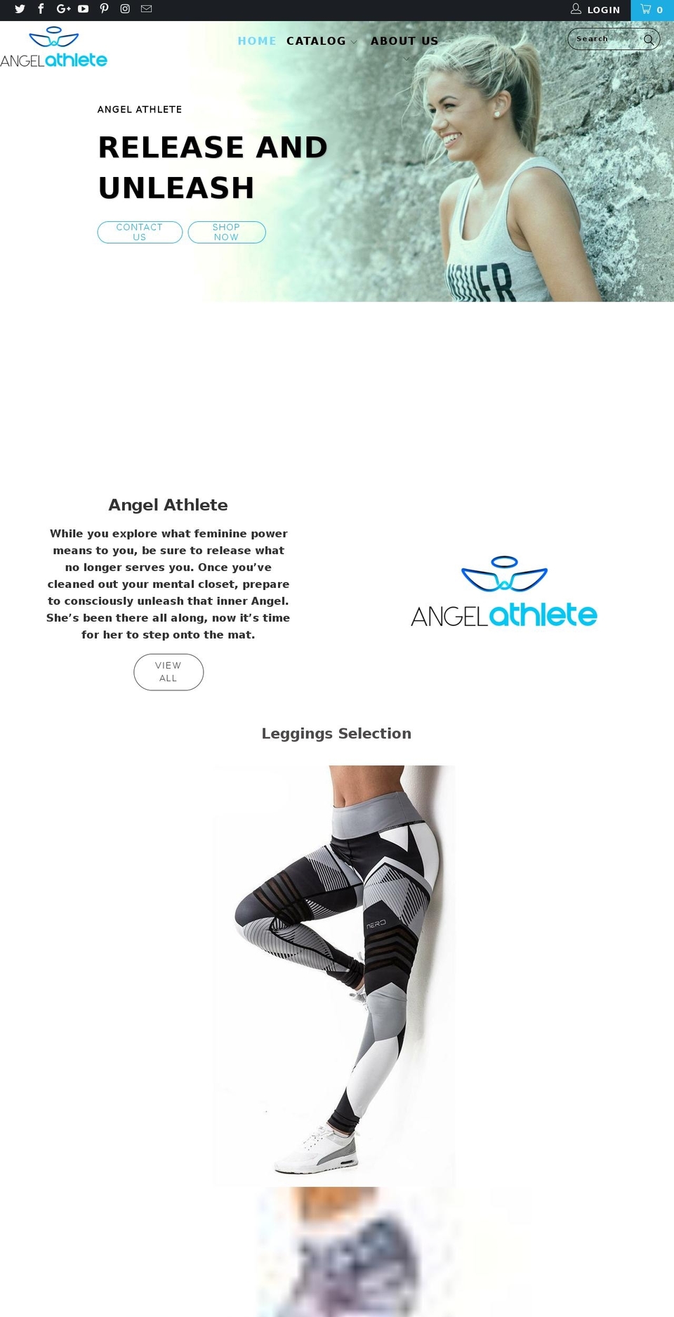 turbo-theme-new Shopify theme site example angelathlete.com