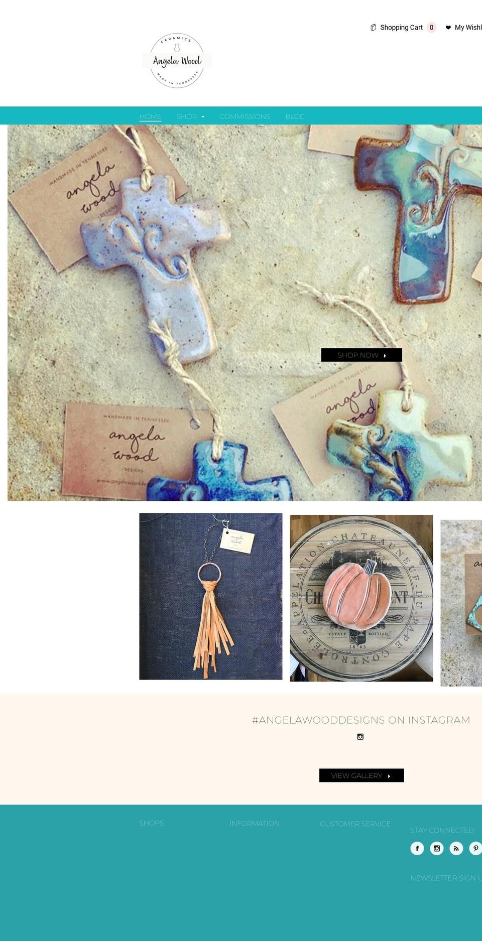 angelawooddesigns.com shopify website screenshot