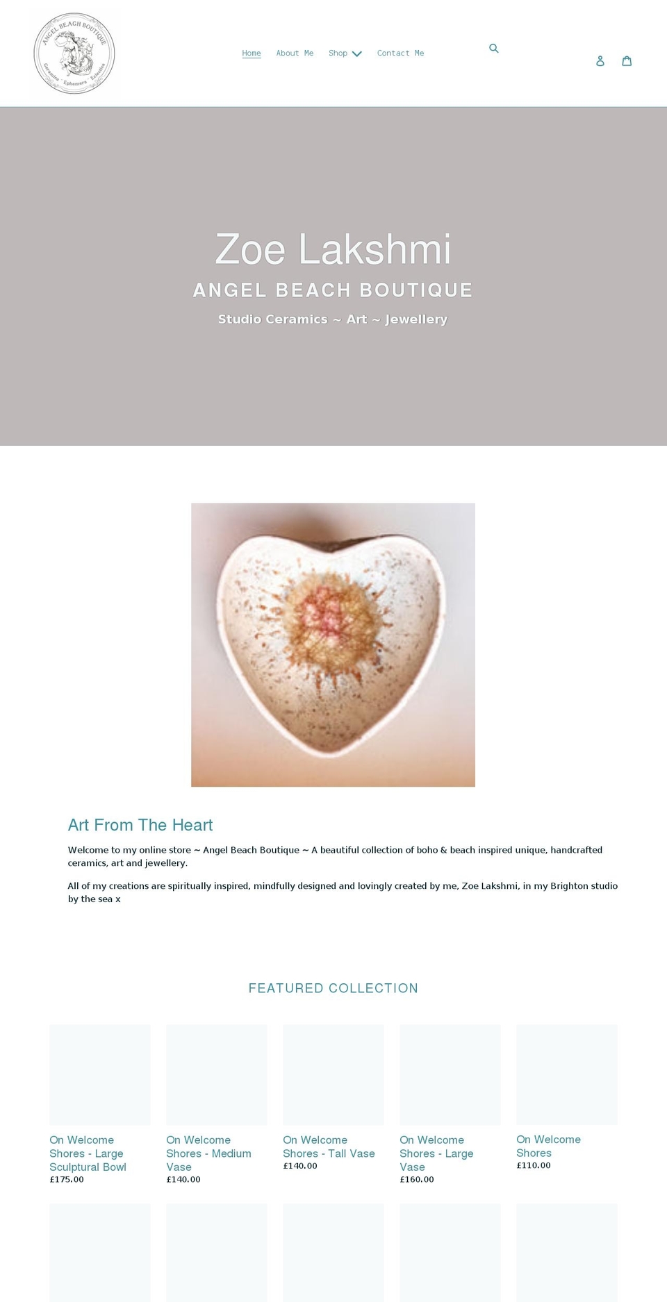 angelbeachboutique.com shopify website screenshot