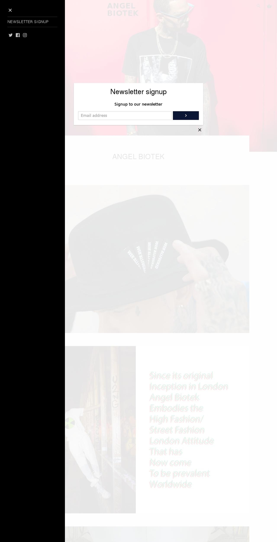 angelbiotek.com — Shopify storefront screenshot