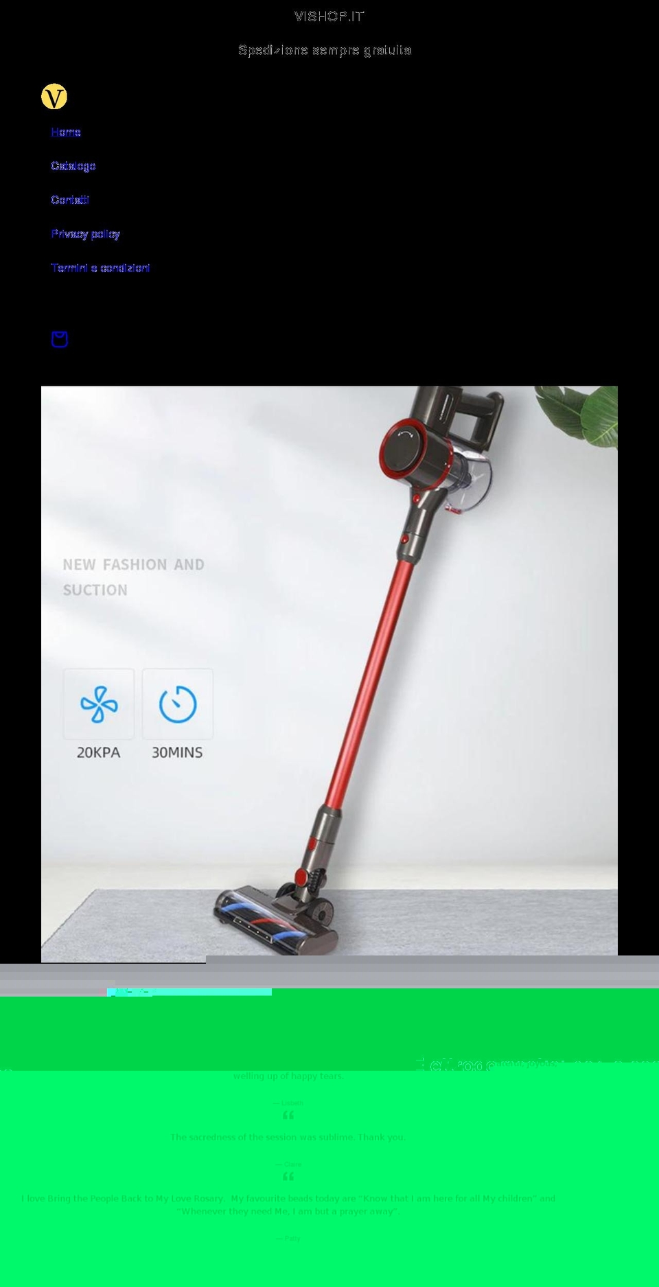 angelblessingsshop.com shopify website screenshot