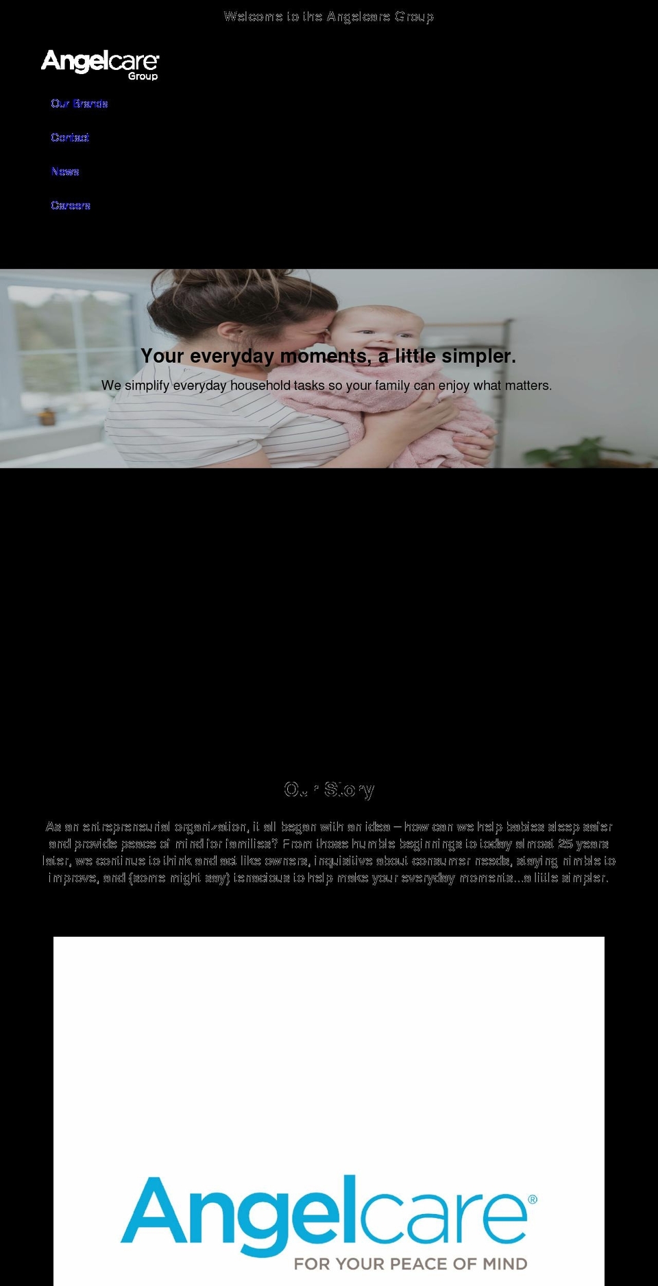 angelcaregroup.com shopify website screenshot