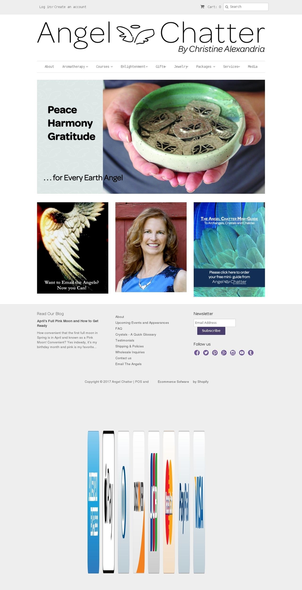 angelchatter.com shopify website screenshot
