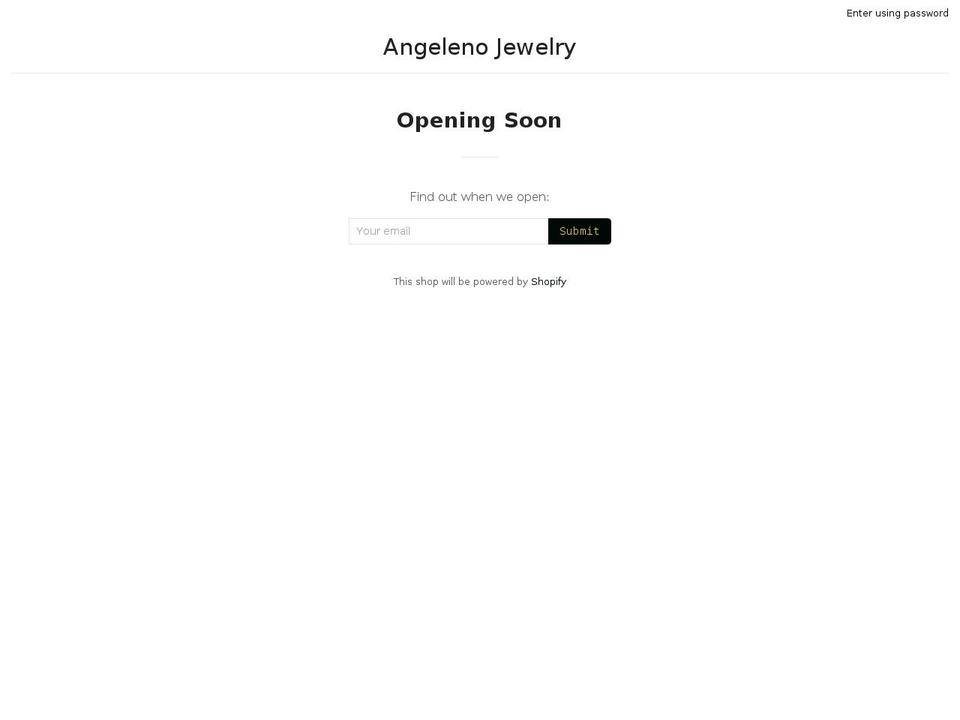 angelenojewelry.com — Shopify storefront screenshot