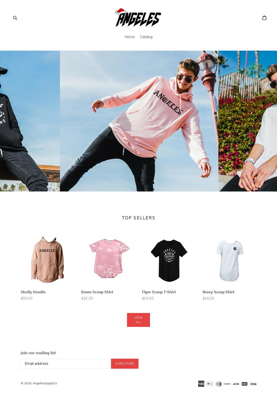 angelessupply.com shopify website screenshot