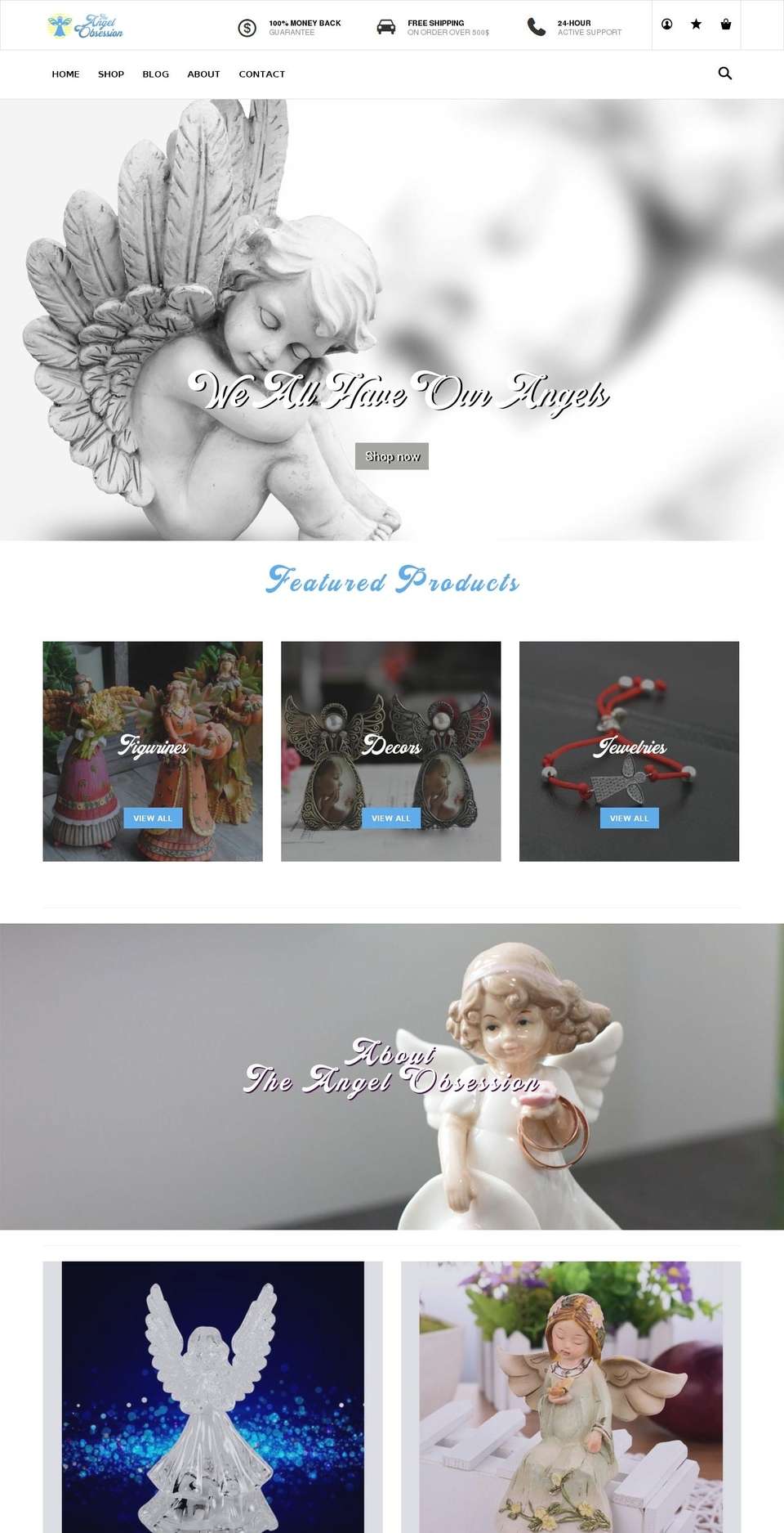 angelheartlove.com — Shopify storefront screenshot