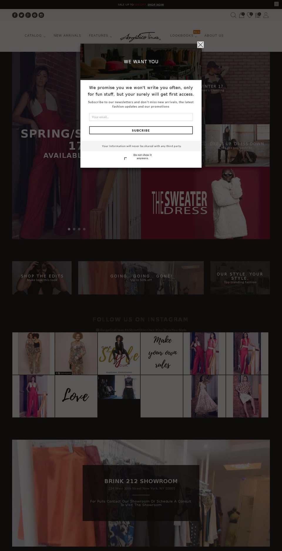 angelicatimas.com shopify website screenshot