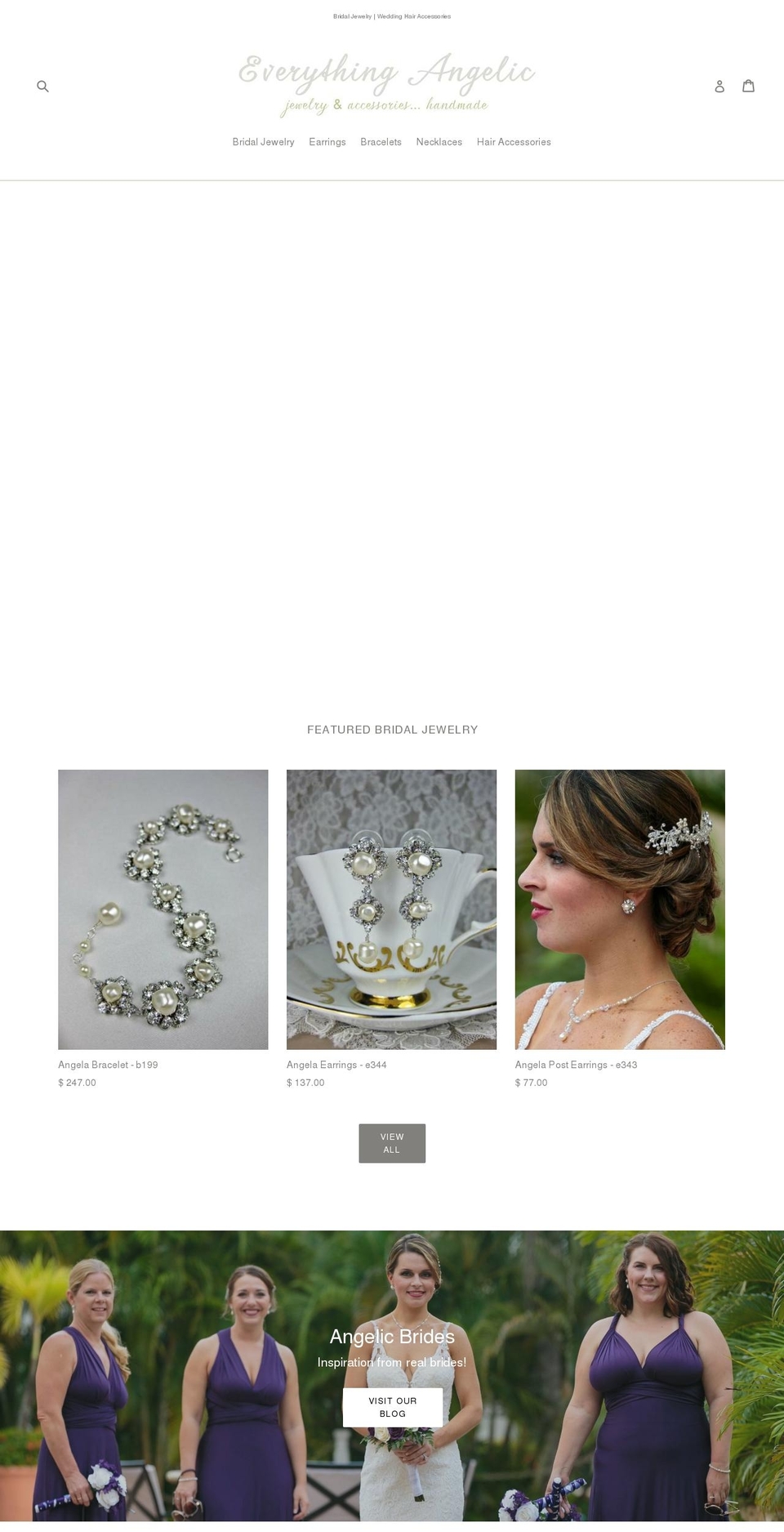 angelicjewelry.com shopify website screenshot