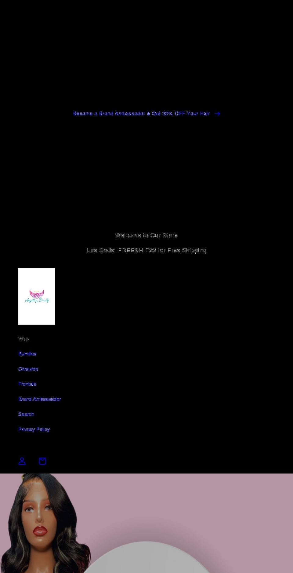 angelicybeauty.com shopify website screenshot