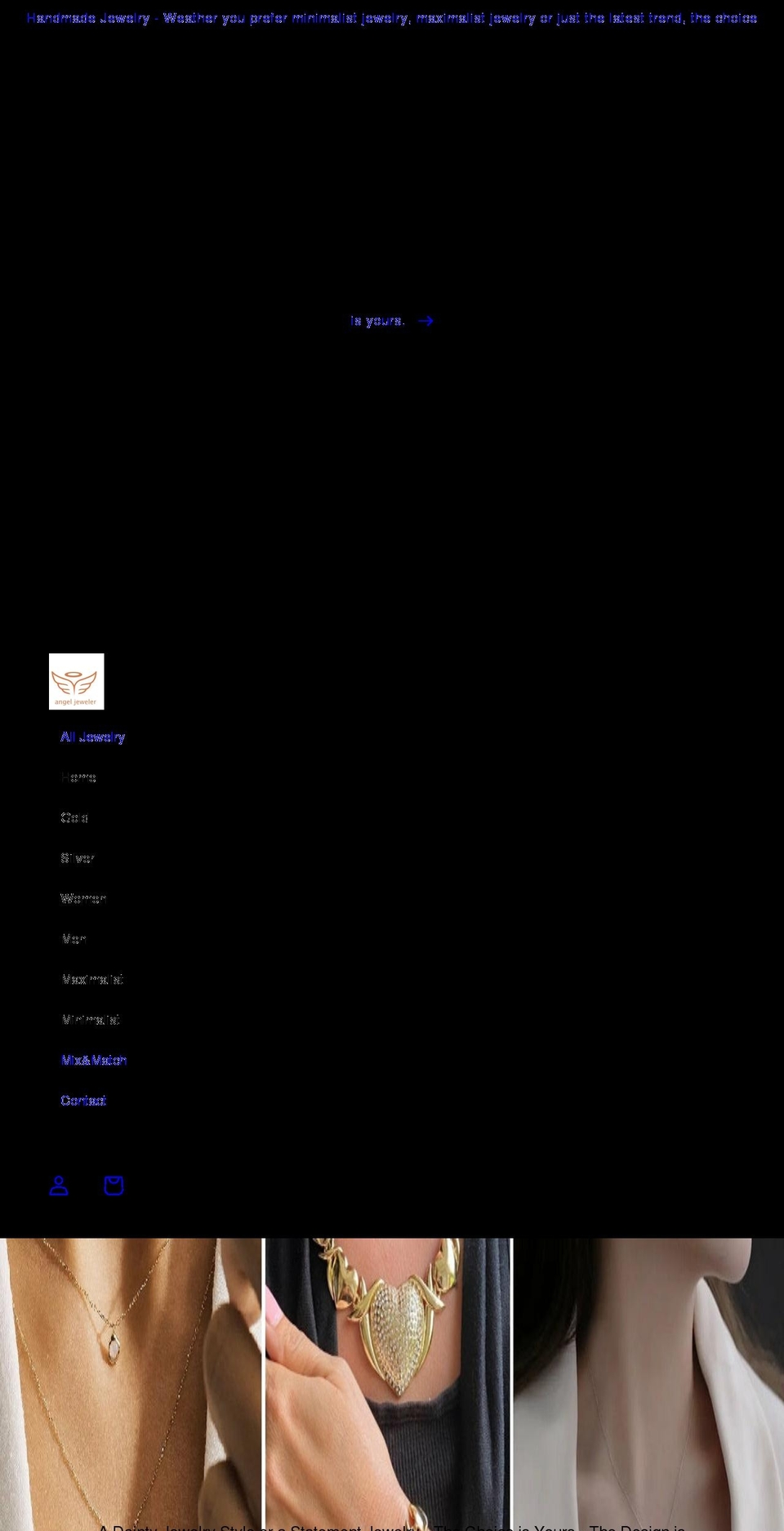 angeljeweler.com shopify website screenshot