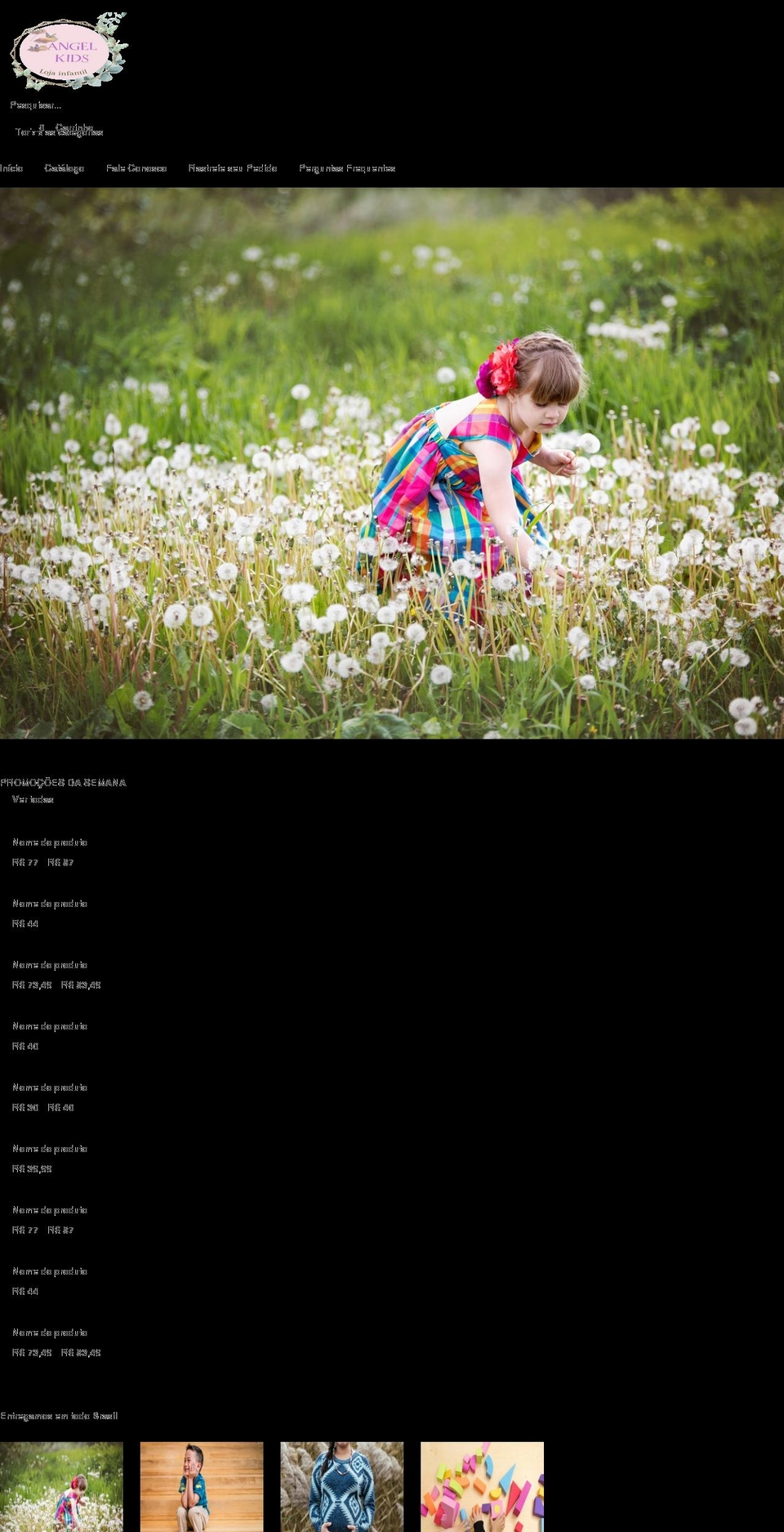 angelkidss.com shopify website screenshot