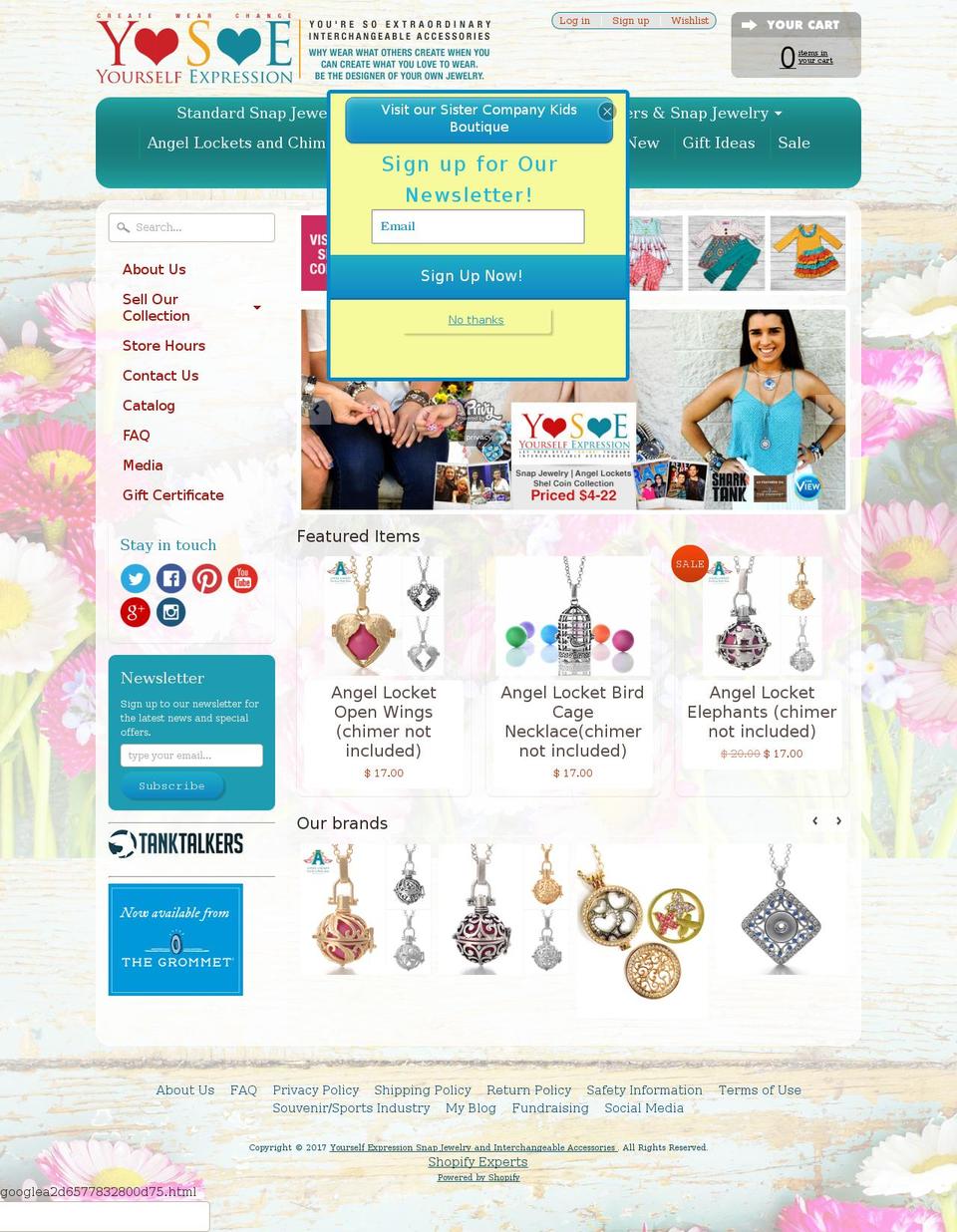 angellocket.com shopify website screenshot