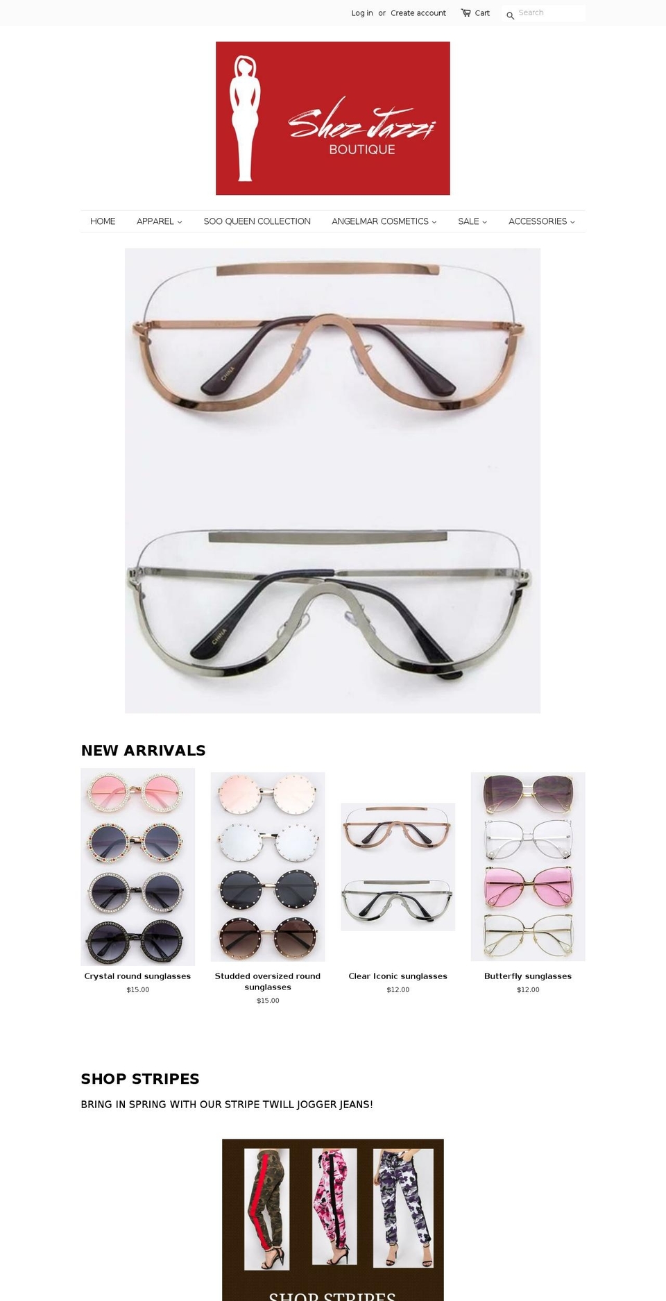 angelmarcosmetics.com — Shopify storefront screenshot