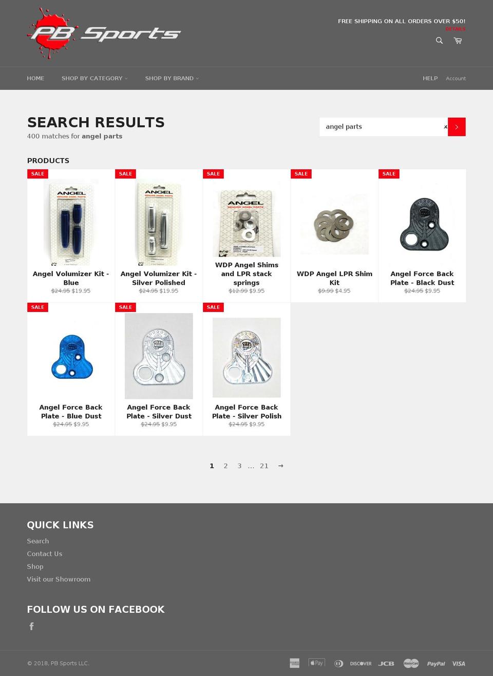 angelparts.com — Shopify storefront screenshot