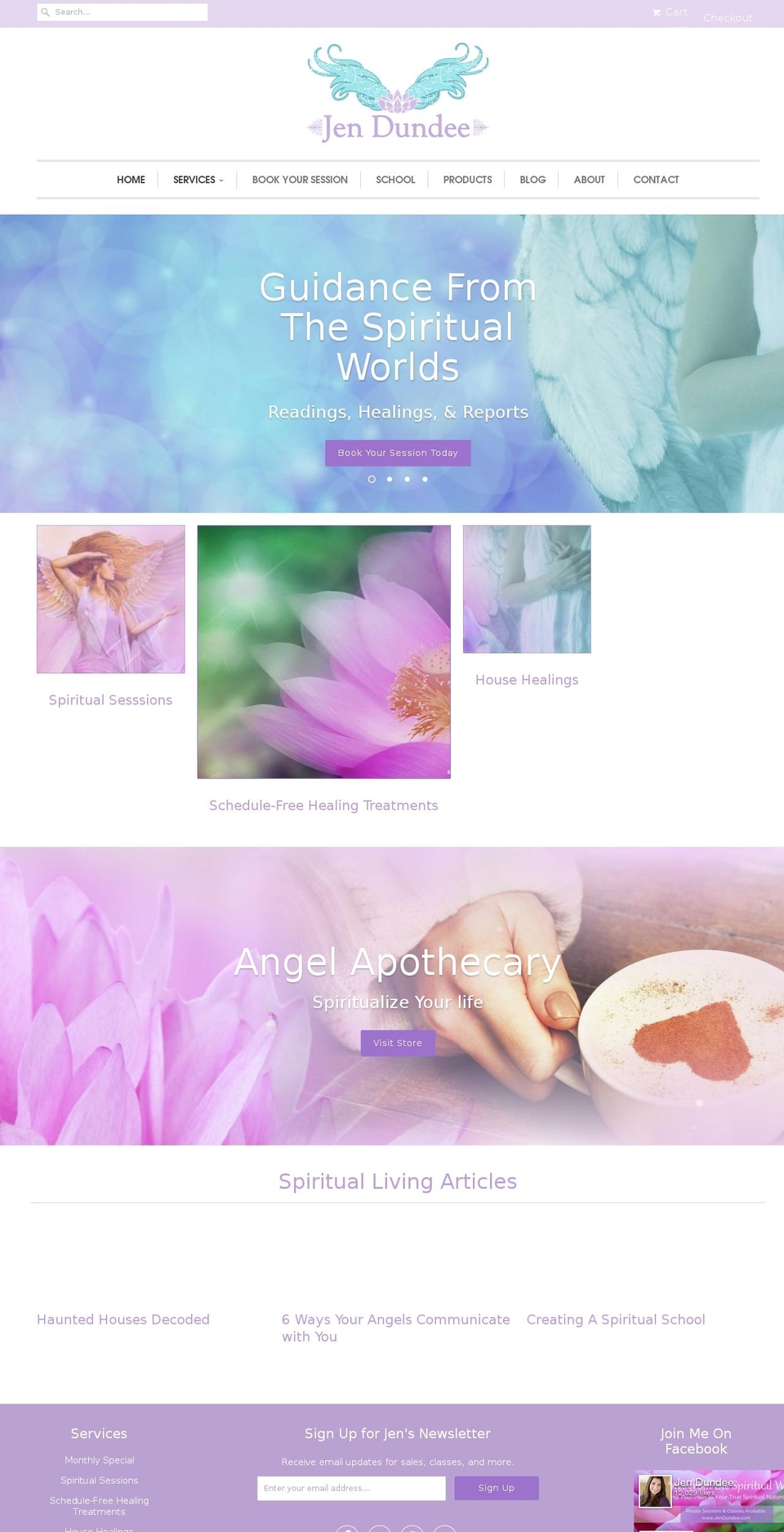 angelpsychic.biz shopify website screenshot