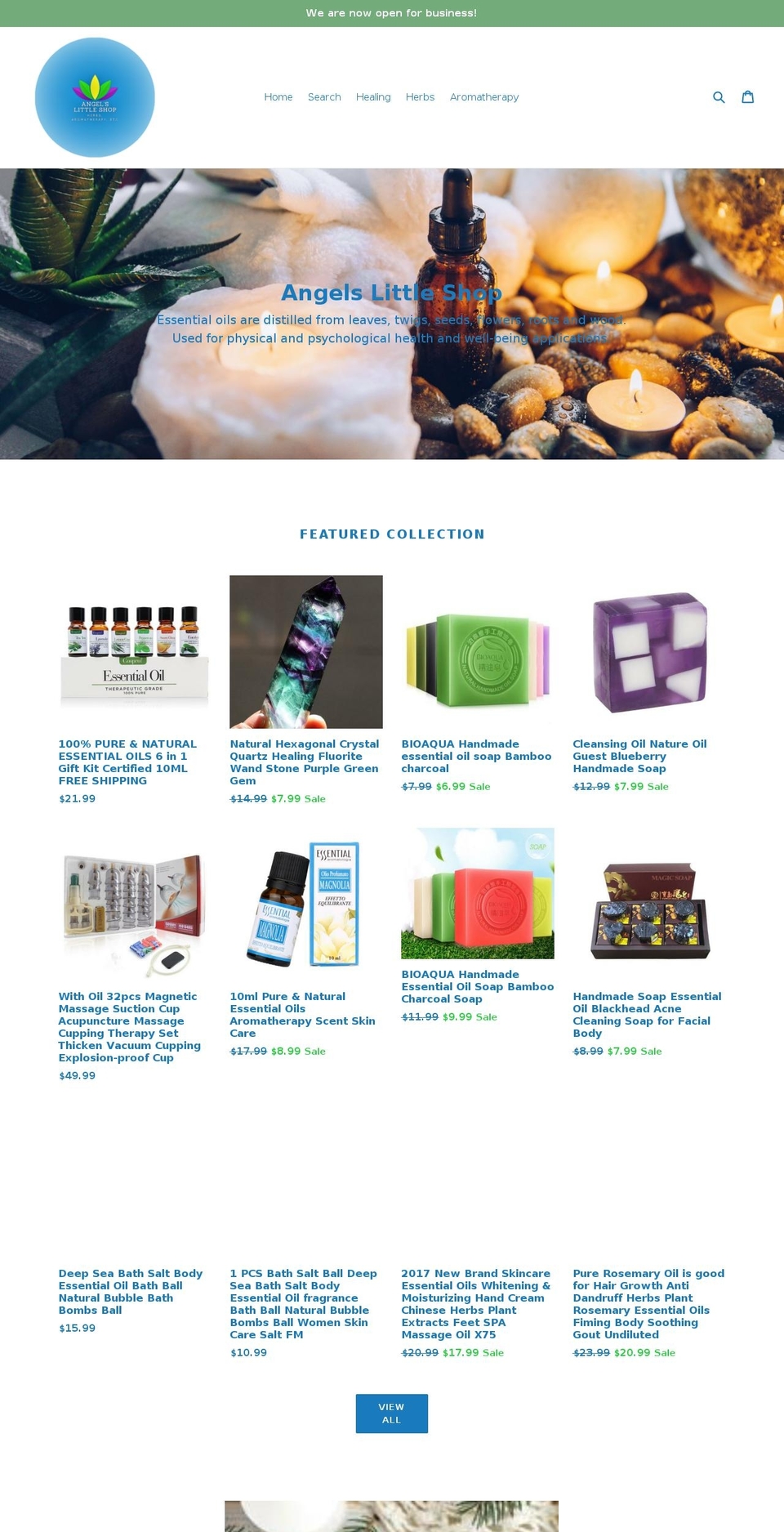 angelslittleshop.com — Shopify storefront screenshot