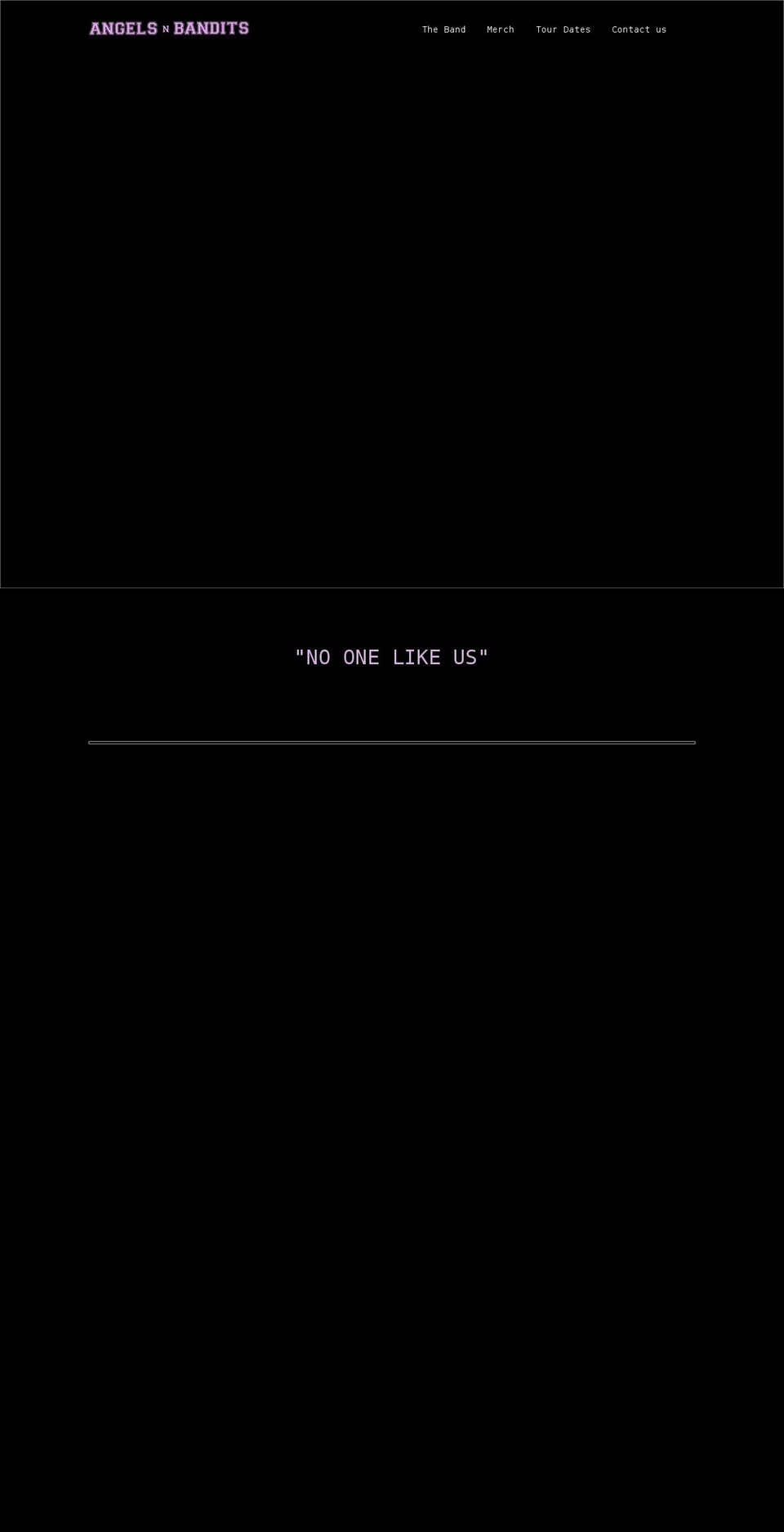 angelsnbandits.com shopify website screenshot