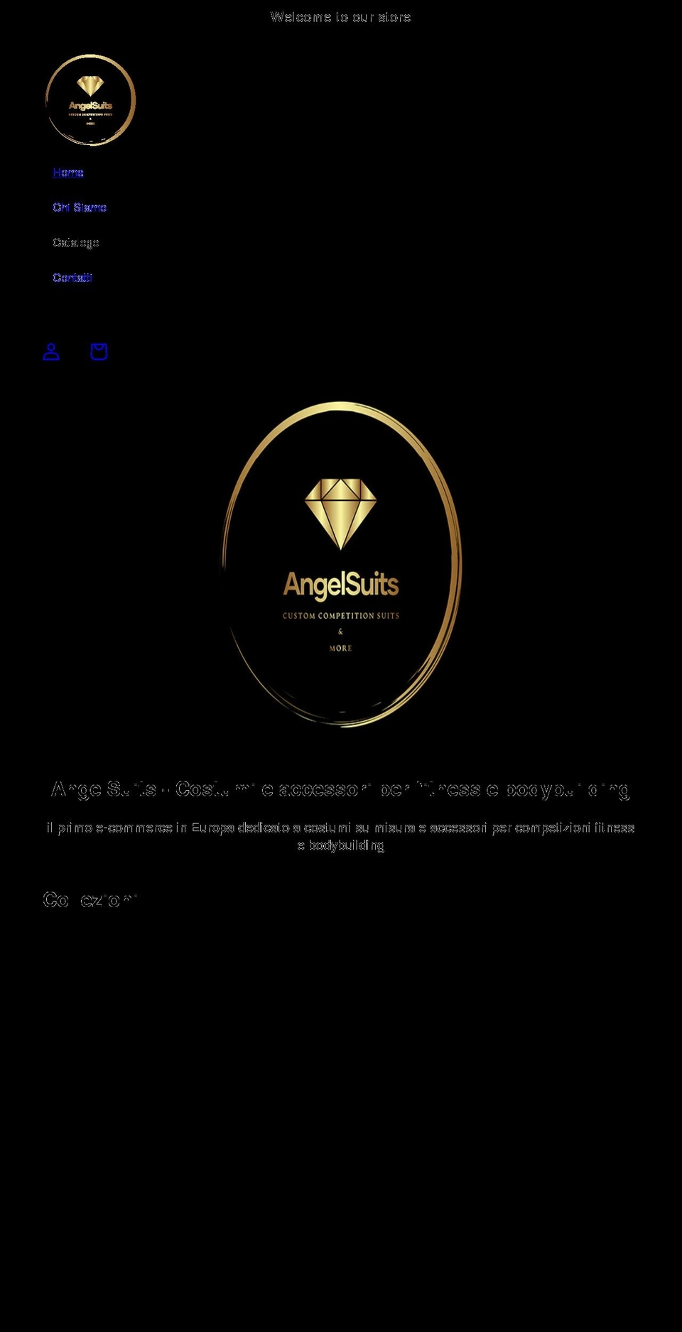 angelsuits.com shopify website screenshot