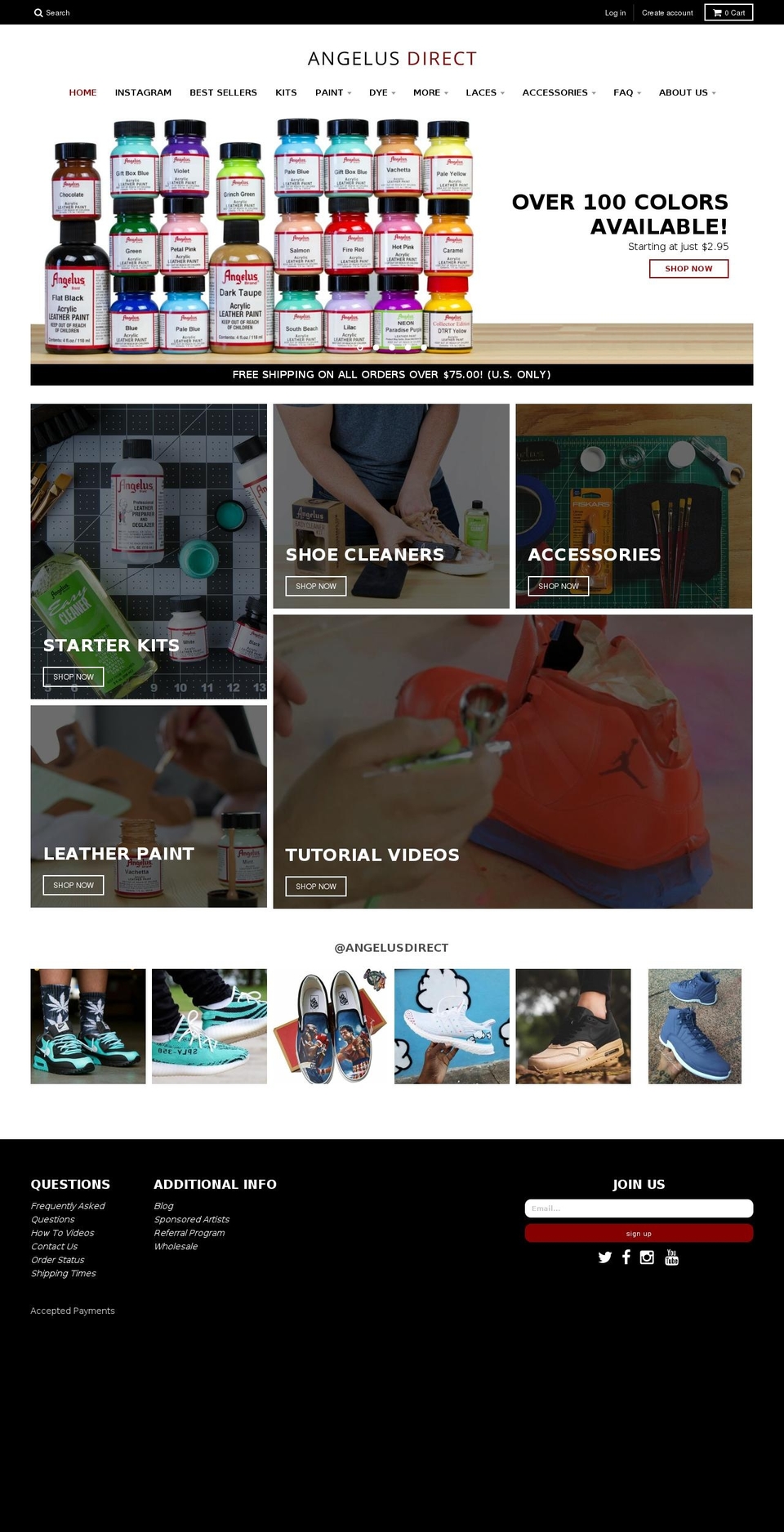 Jan 11 \/\/ Social Icons \/\/ SEED \/\/ Dist... Shopify theme site example angeluspaints.com