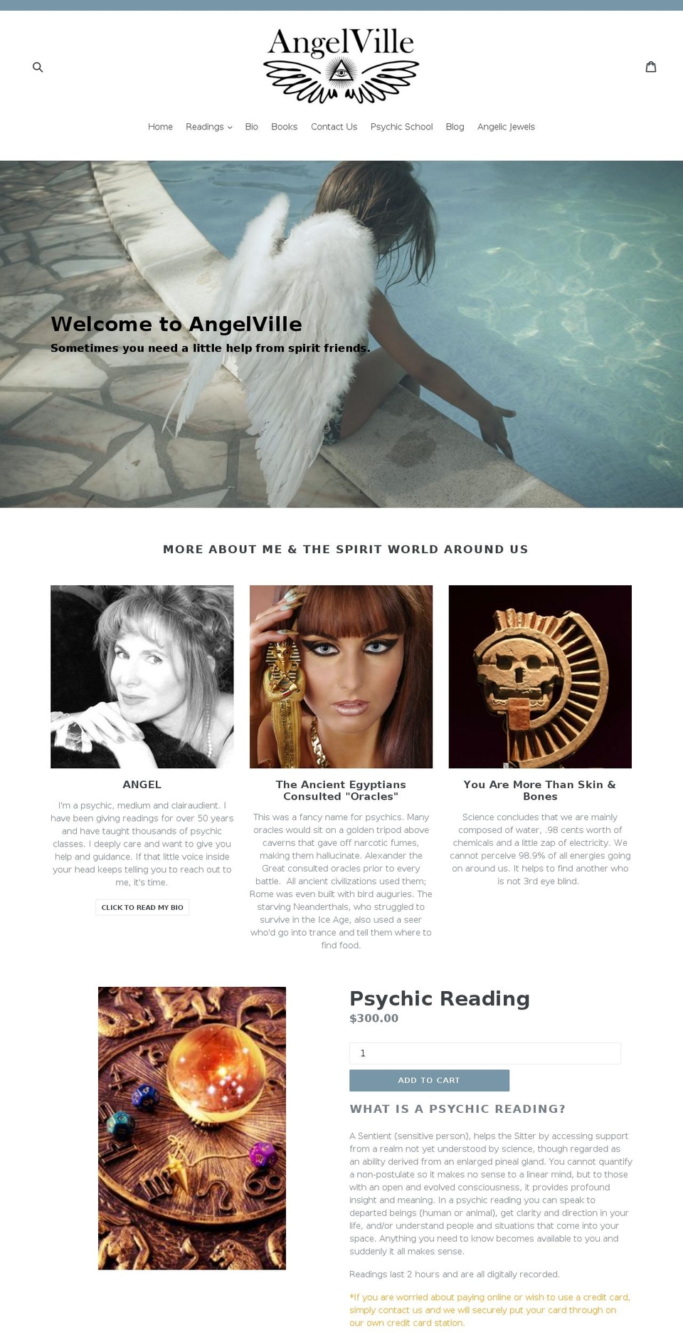 angelville.net shopify website screenshot