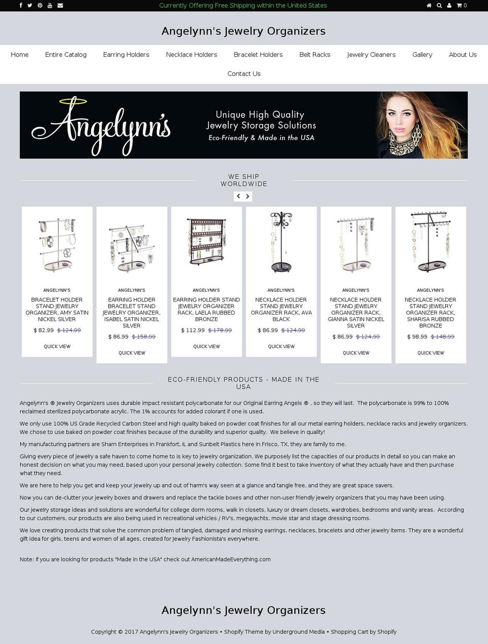angelynns.com shopify website screenshot