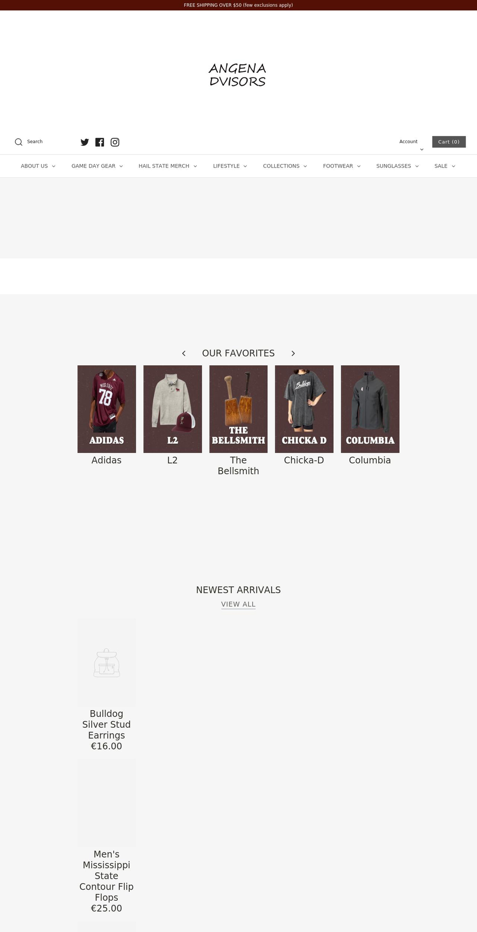 angenadvisors.com shopify website screenshot