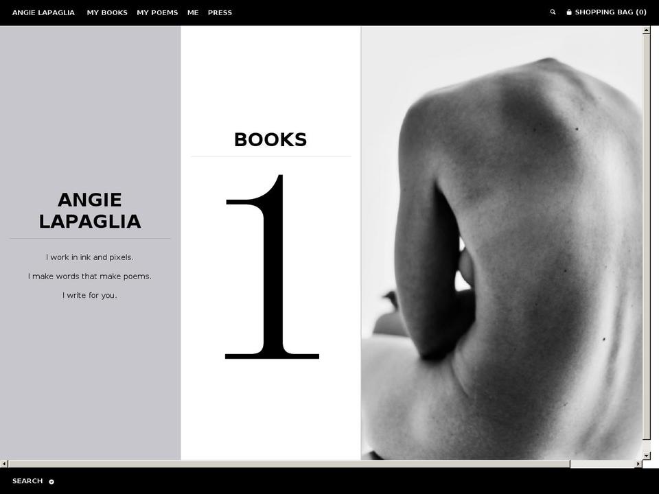 angielapaglia.com shopify website screenshot