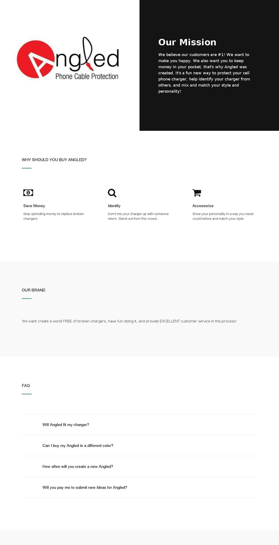 angledprotect.com shopify website screenshot