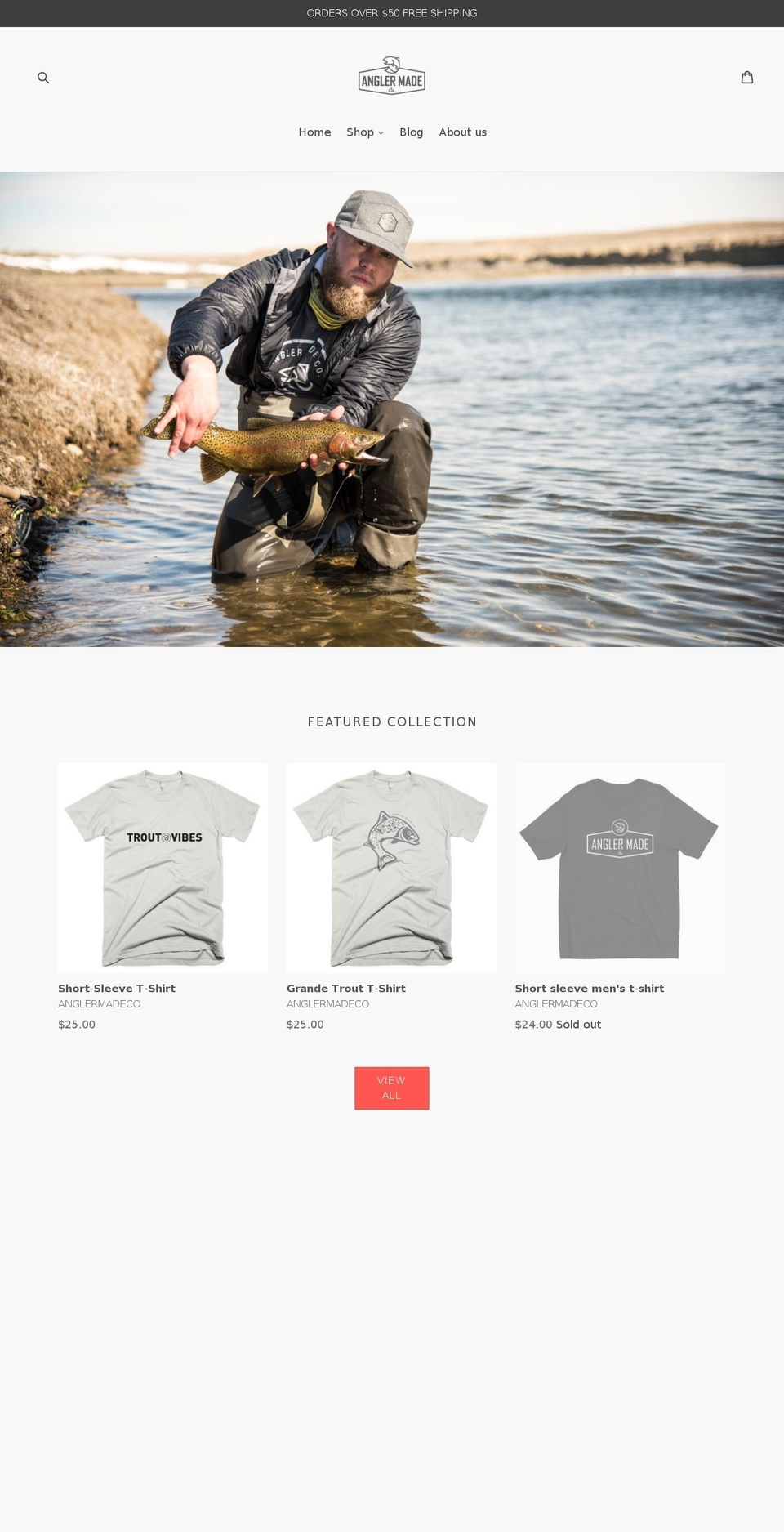 anglermadeco.com — Shopify storefront screenshot