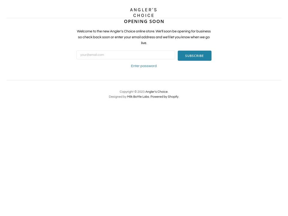 anglerschoice.ie shopify website screenshot