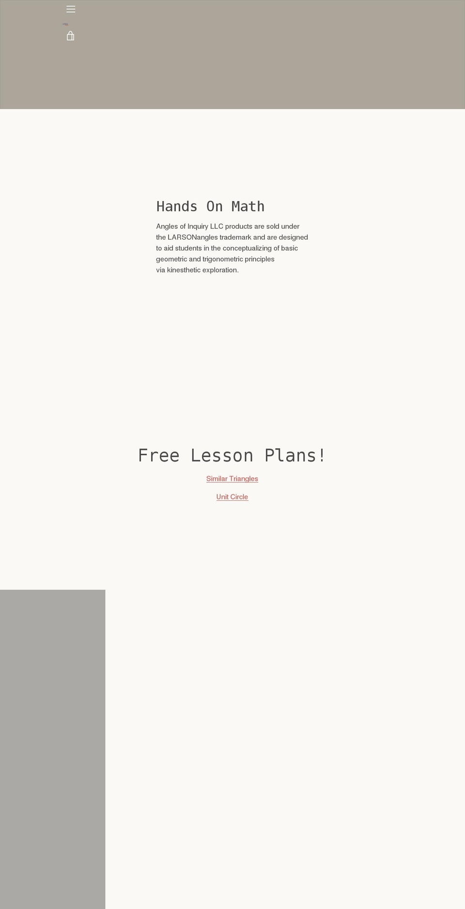 anglesofinquiry.com shopify website screenshot