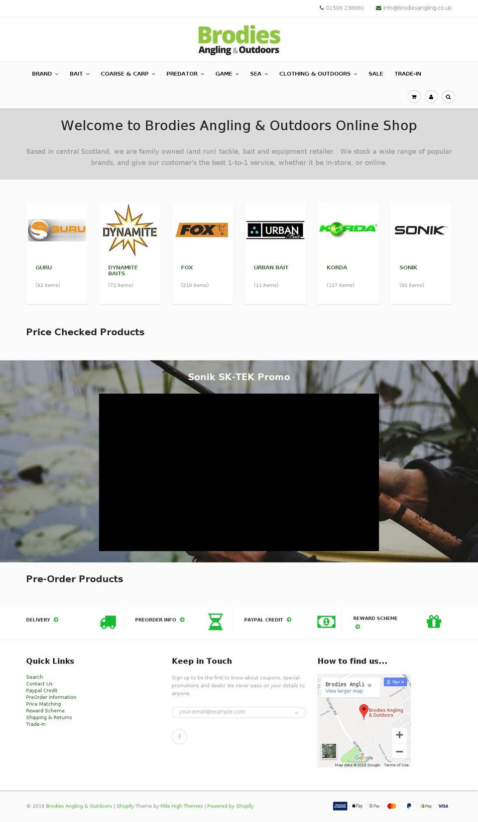 anglingmegastore.com shopify website screenshot