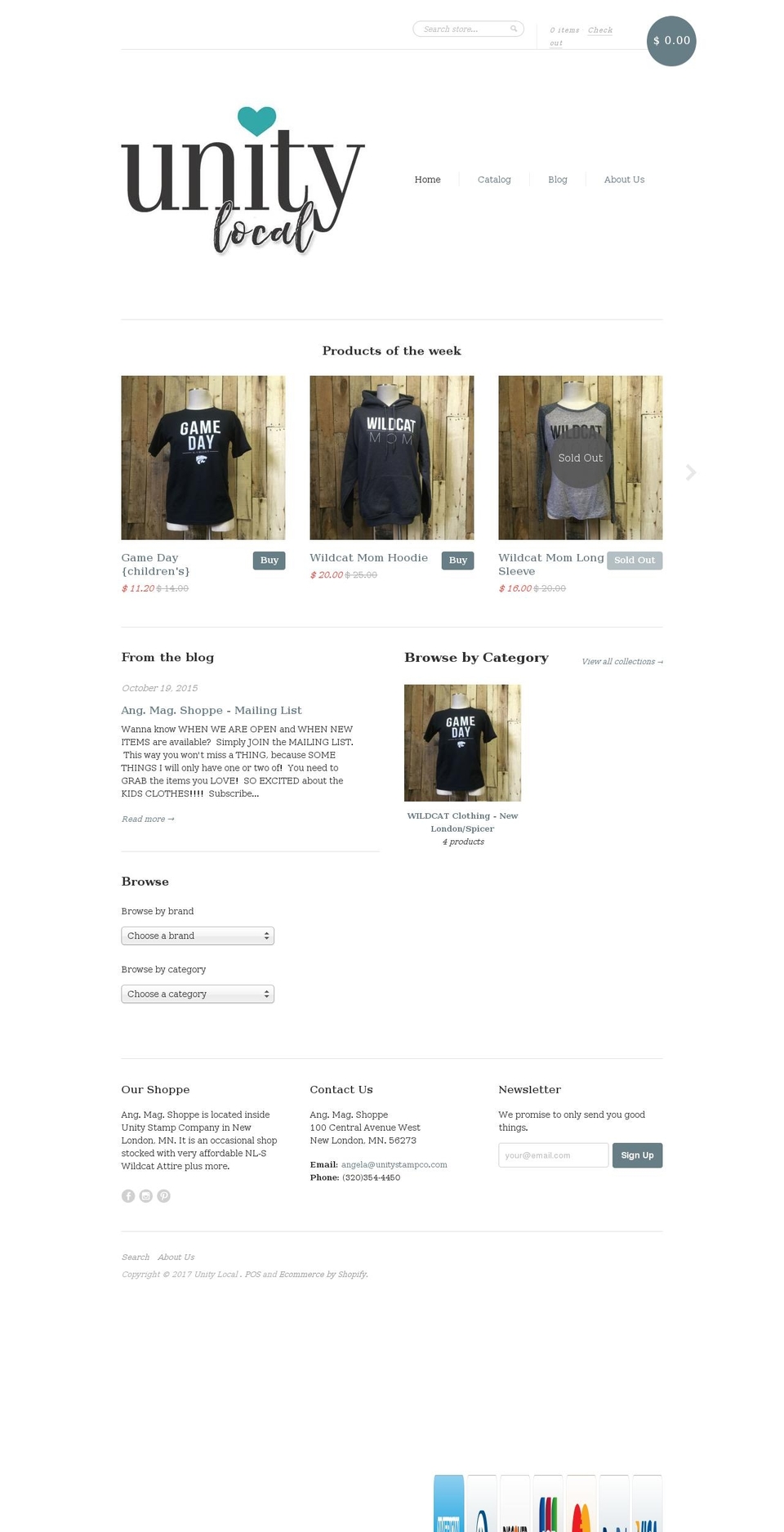 angmagshoppe.com shopify website screenshot
