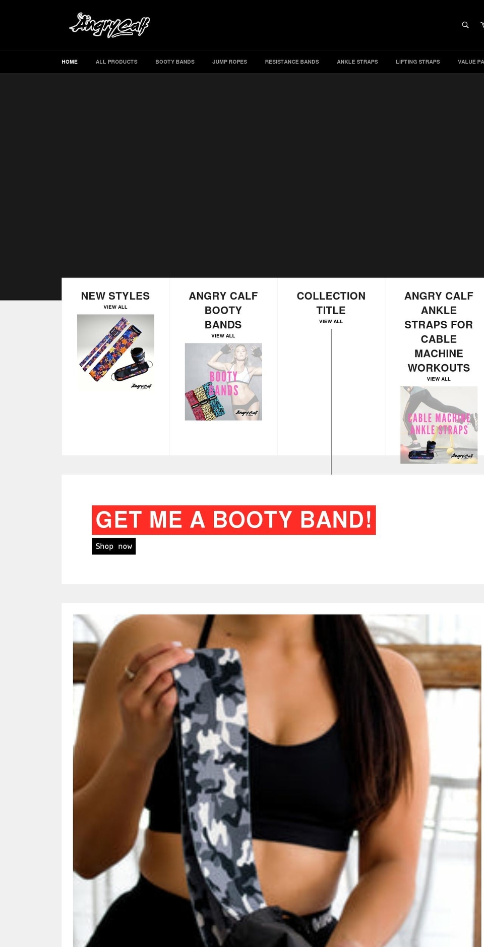 angrycalf.com — Shopify storefront screenshot