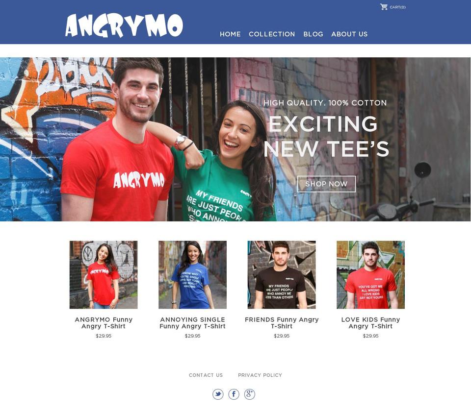 Threadify with variant image Shopify theme site example angrymo.net