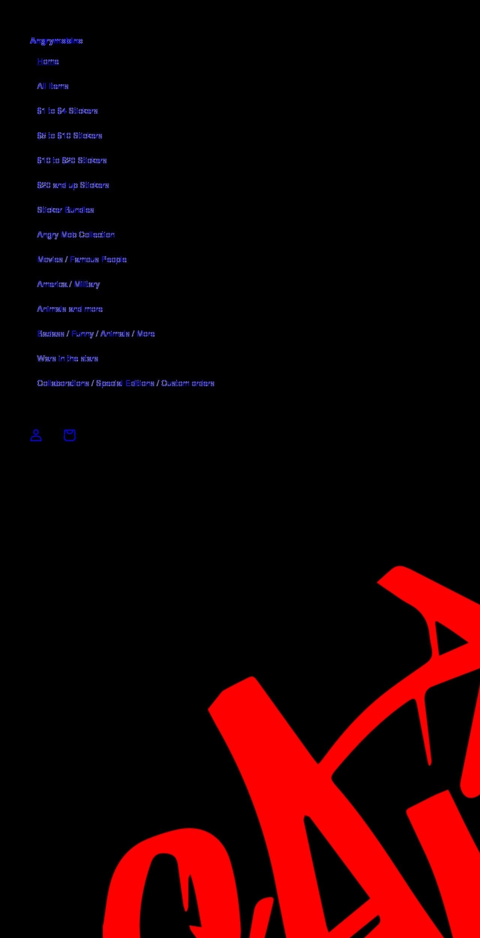 angrymobinc.com shopify website screenshot