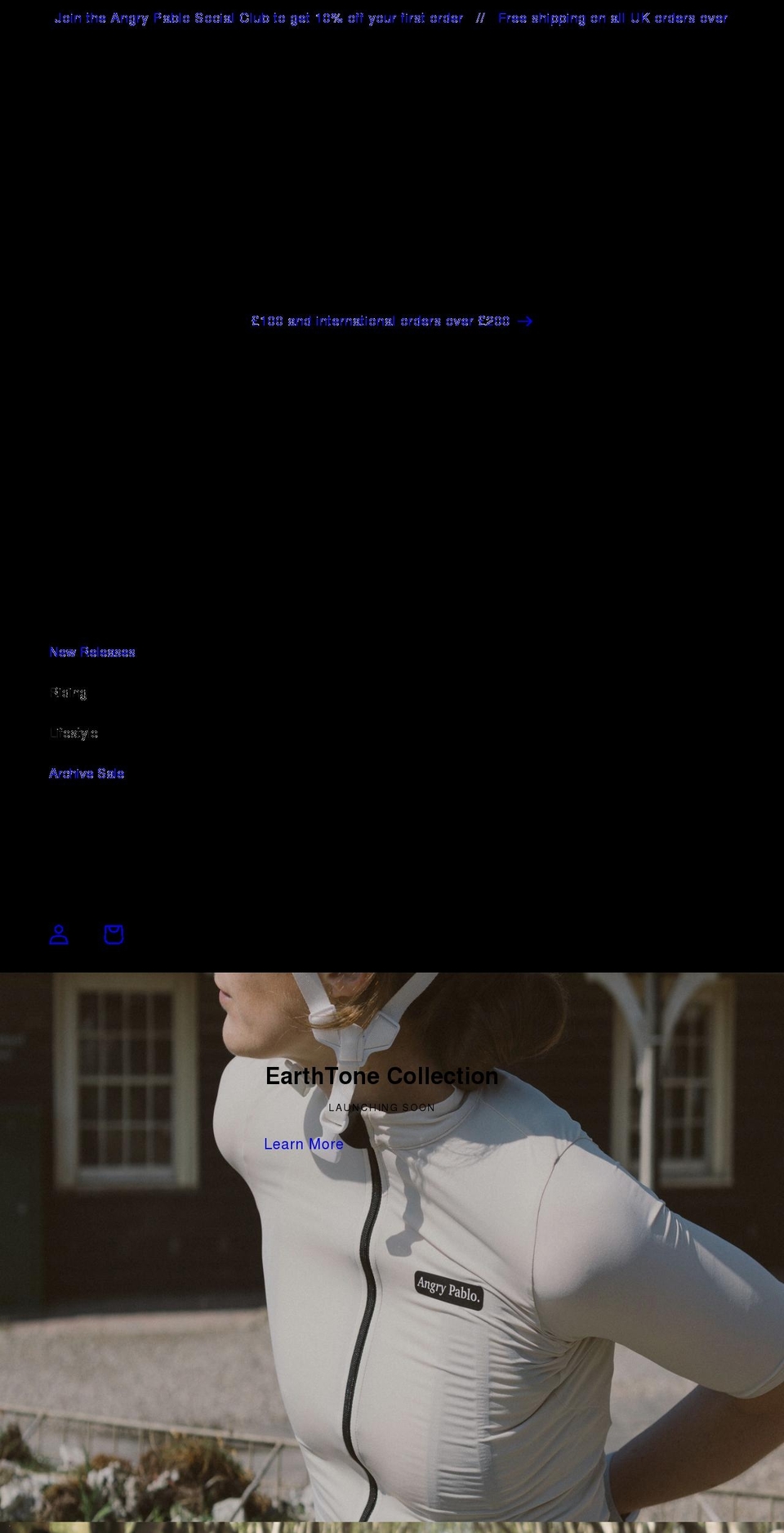 angrypablo.com shopify website screenshot