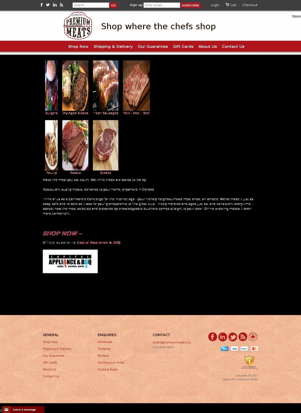 premium-meats Shopify theme site example angusbeefonline.com