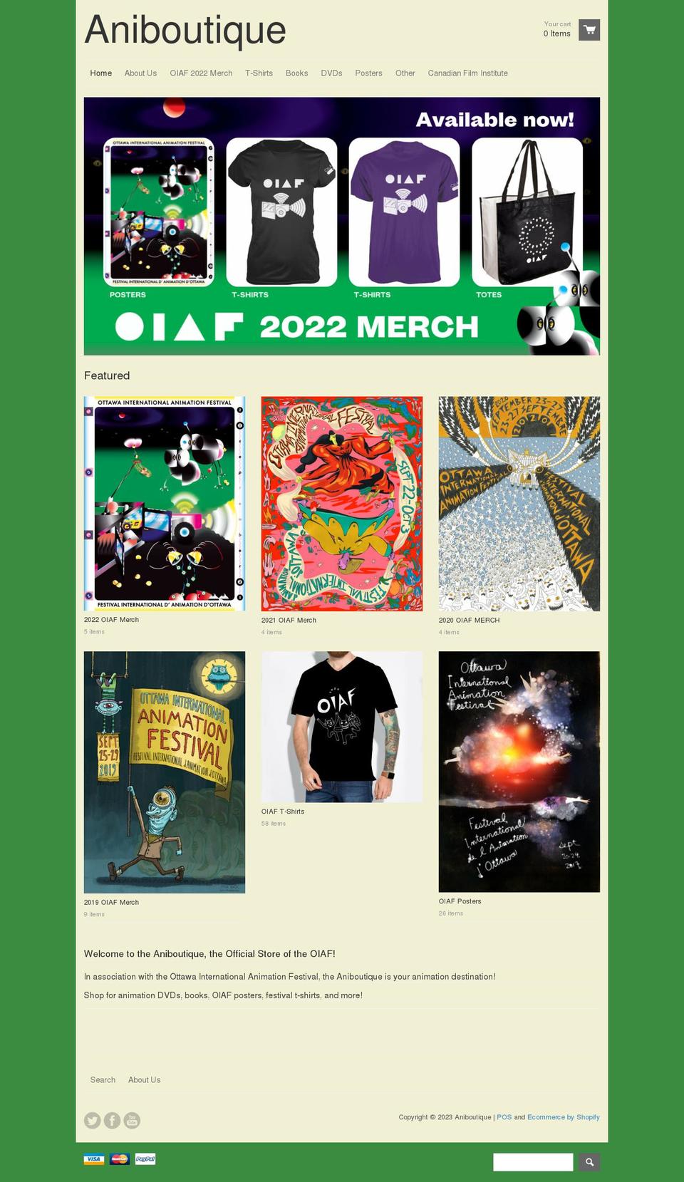 aniboutique.ca shopify website screenshot