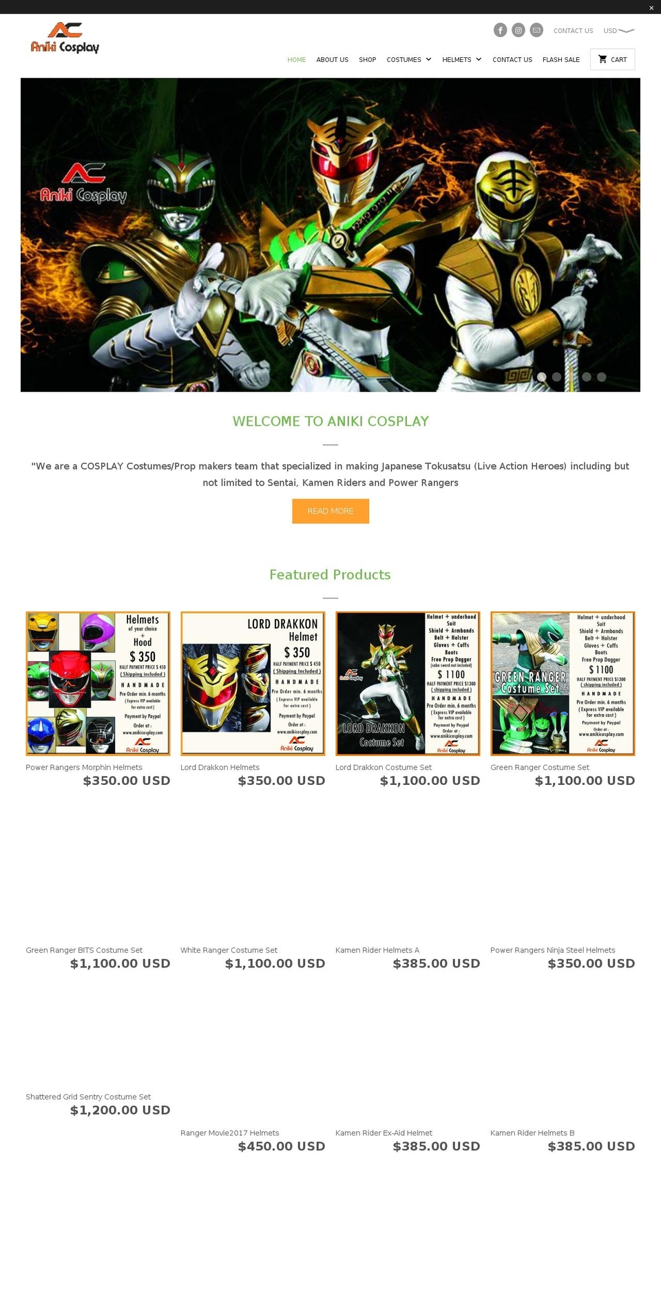 Mobila Shopify theme site example aniki-cosplay.myshopify.com